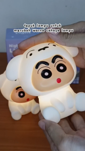 Lampu Tidur LED Silikon Shinchan Lampu Lampu Meja Crayon Shinchan Lampu Silikon Touch Lampu Dekorasi