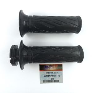 HANDFAT ASSY SATRIA FU 150 Fi INJEKSI (Lubang 1) - Hanfat Handgrip Karet Gas + Pipa SUZUKI SATRIA FU 150 Full Injeksi (Harga Per set isi 2)
