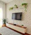 wallpanel beton 3dimensi/hiasan dinding minimalis/varian motif modern/anti tampias/dekorasi rumah ruangan pagar terbaru/ukuran 50x50cm/ornamen tempel/original pabrik/warna natural abu semen/. 