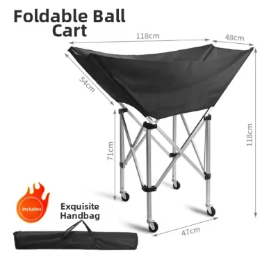 JIEKESAI | Portable Foldable Ball Storage Trolley
