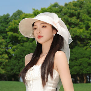 JIFANPAUL | UV Protection Sun Hat Ribbon Headband Hair Neck Cover