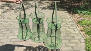Fishing Net Drying Cage Style Nylon Tackle Guard Nets Cast Net Fish Basket Fish Accessories