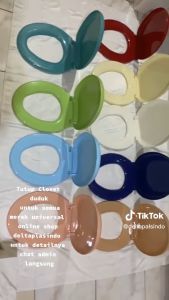 Tutup closet duduk bantalan karet model totoina all tipe universal