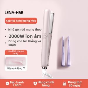 LENA | Lena Mini Straightening And Curling Iron Negative Ion Hair Styling Tool Ceramic Heating Travel Size Hairdryer for Men And Women