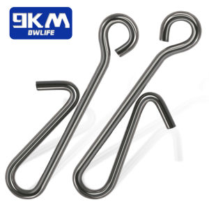 9KM 50Pcs Fishing Clips Snap Stainless Steel Speed Clips Snaps Swivel Connector Saltwater Freshwater