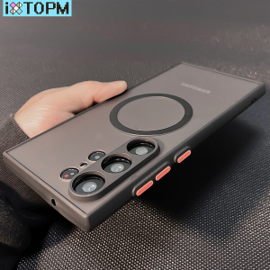 Luxury For Magsafe Matte Shockproof Case For Samsung Galaxy S25 S26 Ultra S24 S23 S22 Note 20 Ultra Plus S21 S20 S23 S24 S25 FE S26EDGE A52 A53 A07 A36 A56 A37 A26 A17 A16 A06 A55 A35 A25 A15 A53 A14 5G Cover