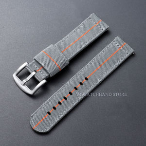 Double Layer Elastic Nylon Strap for Omega for Seiok 20mm 22mm Nylon Sailcloth Watch Band Expansion Watch Women Mens Bracelet