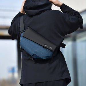 Mens Messenger Bag Large Capacity Chest Bag Mens Cycling Motorcycle Backpack Fashion Brand Messenger Bag Functional Multifunctional Satchel