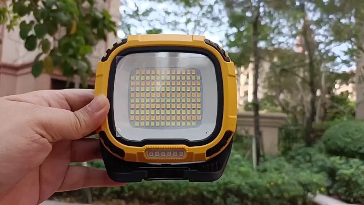Portable LED Spotlight Lantern Strong Light Flashlight Outdoor Camping Fishing Emergency Rechargeable Magnetic Work Lamp W892