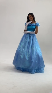 🇹🇭สินค้าอยู่ไทย🇹🇭 🔥 ชุดเจ้าหญิง ซินเดอเรลล่า เจ้าหญิงซินเดอเรลล่า Dress for Princess Cinderella Suit Disney Costume Party Movie Cosplay Fancy Outfit : CP248 AC44.3