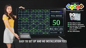 INNOVATRONIX 90 Balls - UK Version - Bingo Flashboard Controller - with 8 Meters / 26 Feet HDMI Cable and DC 5V Power Supply - Use for Games with 1 Year Warranty | TV NOT Included