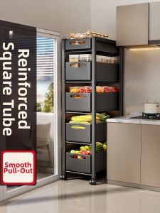 Multipurpose Drawer Vegetable Storage Shelf for Narrow Spaces