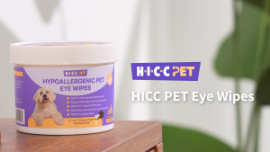 【SG READY STOCK】HICC PET Hypoallergenic Pet Eye Wipes Gently Remove Tear Stain Discharge Crust Vet-Recommended Eye Infection for Cat Dog 100pcs