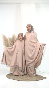 Mukena Anak Perempuan Umur 1-17 Tahun Raline 2 Fungsi Resleting Dagu By Chazmine