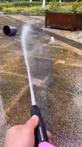 Paket Selang Set Alat Cuci Motor Selang Air Serat Benang Hijau Semprotan Air Kuningan - Selang Air Selang Taman Serat Benang Semprotan