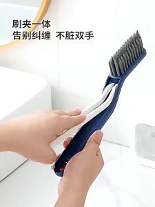 DuduMart 2 IN 1 Floor Seam Brush Bathroom Cleaning Window Brush Groove Gap Cleaner