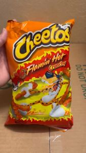 Snack Cheetos Crunchy Flamin Hot cheddar jalapeno cheese cheetos puff 226.8-255.1g