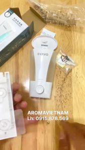 Hộp đựng nước rửa tay sữa tắm dầu gội Svavo dán tường với nút nhấn siêu êm bảo hành 12 tháng