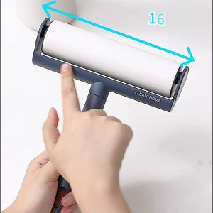 Combo cây lăn bụi + 10 lõi lăn bụi Living C cuộn giấy lăn bụi 55 lớp