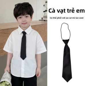 JIFANPAUL | Childrens Pre-tied Solid Color Tie for Uniform and Performances