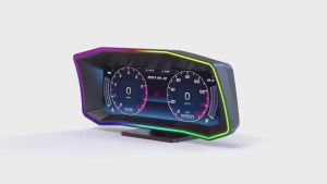 RYSJM | Head Up Display P4 OBD+GPS HUD Car Smart Digital Speedometer 4x4 Water Temp On-board Computer Slope Meter G-value Accelerometer
