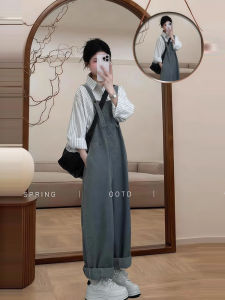 XUECAIQI | Plus Size Petite Womens Jeans Dungaree Loose Jumpsuit Set