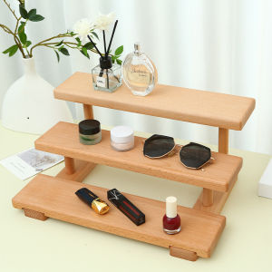 Wooden Display and Storage Shelf for Collectibles Cosmetics Aromatics Key