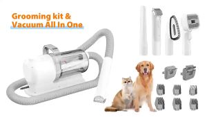 Razor For Pet Grooming Pet Blower For Dog With Brush Low Noise  Cat Hair Clipper Pet Vacuum Grooming Kit For Dog Dryer