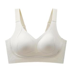 MiiOW | Wireless Seamless Womens Bra Soft Support Thin Full Cup Gathered Anti-Sagging Side Breast Collection Beautiful Back Underwear