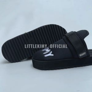 LITTLEKIMY - Sandal Gunung Travelling Anak Sepatu Sandal Bustong Full Black