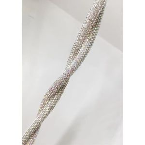 4mm 5row Water Glass Rope Semi Circular Flash Tube Flat Round