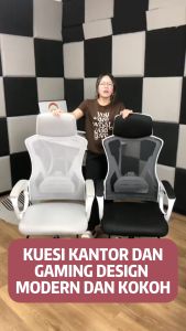 【Garansi 3 tahun】kursi ergonomis kursi putar kantor kursi kerja putar murah Kursi kantor bersandar dengan sandaran kaki pengiriman cepat