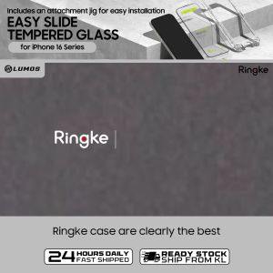 Ringke Easy Slide Tempered Glass for iPhone 15 & 16 Series Tempered Glass Protecion