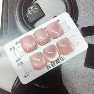 Rose Cat Eye Nail Tips Long Lasting Wearable White Enhancing Thumb Nails for Pregnant Women And General Use Beauty Tools