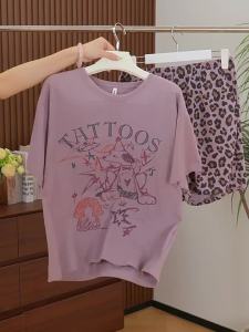Super Cool Summer Sleepwear Fashionable Leopard Print