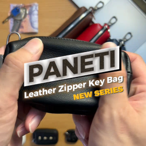 Dompet STNK Mobil Motor Kulit Asli Gantungan Kunci Key Bag Leather Kualitas Import PANETI