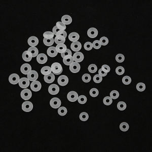 25pcs White Rubber Clip Charms Safety Stopper Bead its Hole 2mm Original Fine Charm Bracelets & Necklaces DIY Accessories