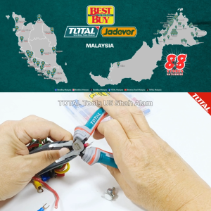 TOTAL Tools 6" Cr-V Drop forging Energy saving 30% High leverage bent nose pliers - THT24616S