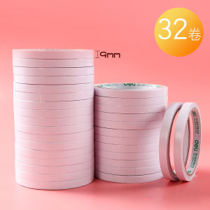 Deli Double-Sided Tape 9mm 12/18/24mm Cotton Paper Double-Sided Tape for Students Handicrafts Business Supplies Glue Tape