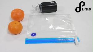 Máy Hút Chân Không Thực Phẩm DIPOLAR Kèm Túi Zip Bảo Quản Tiện Lợi Có kẹp Nhựa Tái Sử Dụng Nhiều Kích Thước - DMHCK01