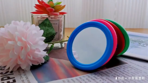 Pocket Mirror Small Makeup Tools Salamin Hand Glass Square/Round Assorted Color