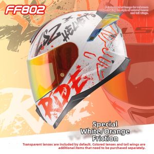 LS2 | All-Season Fog-Resistant Full Face Motorcycle Helmet with Large Wing