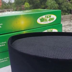 SONGKOK Peci Hitam Full AC KOPIAH Hitam Polos Halus Premium Peci Dewasa Peci Anak TAJH EL ABID