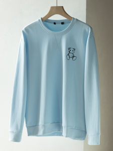 Áo Nỉ Nam Cổ Tròn in Họa Tiết Hoạt Hình Phản Quang Mềm Mại Thoải Mái Thời Trang Thu Đông Mới Về Áo Nỉ Nam