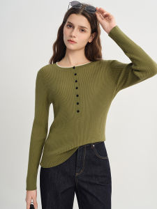 DUSHU | Large Size Womens Merino Wool Sweater 100% Merino Wool