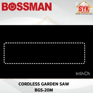 SYK (COMBO SET) BOSSMAN Cordless Garden Saw BGS-20M Gardening Power Tools + BGSP Aluminium Telescopic Gergaji Battery