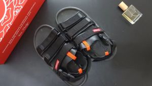 Prodigo Sandal Pria Cakalele Full black terbaru