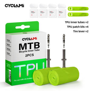 CYCLAMI MTB Bicycle Ultralight TPU Inner Tube 26 / 27.5 / 29 inch Mountain Bike Inner Tire French Metals Removable Valve