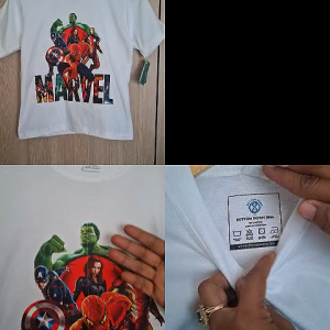 BUTTON DOWN / VIRAL Kaos anak distro kombinasi motif MARVELL / pendek LAKI" dan PEREMPUAN/COTTON COMBED PREMIUM