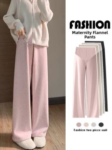 Pregnant Women Warm Comfortable Wide Leg Pants